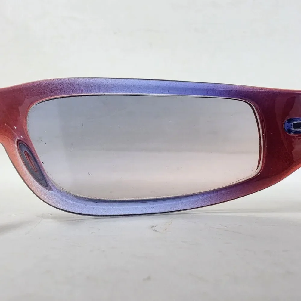 Vtg Arnette Sunglasses Red and Blue Frames and Lenses 4009-116/2B Made In Italy